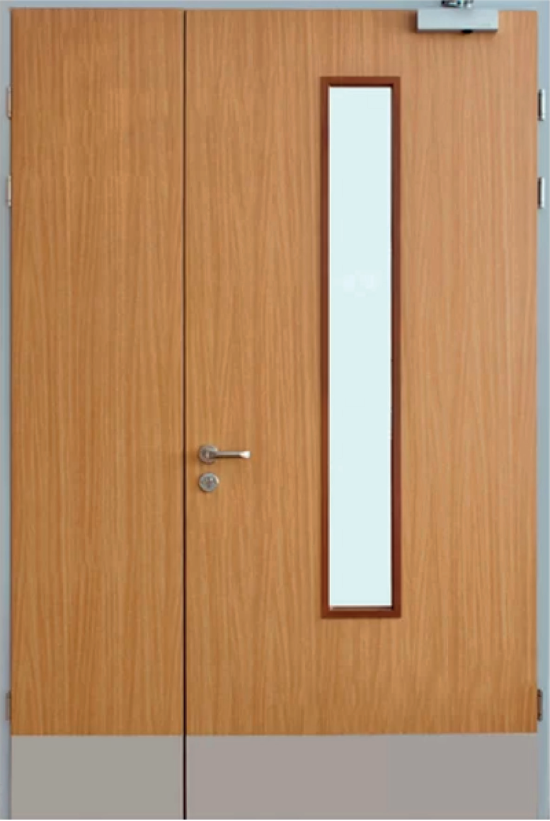 Противопожарная дверь Palladio ДП2 остекленная двупольная